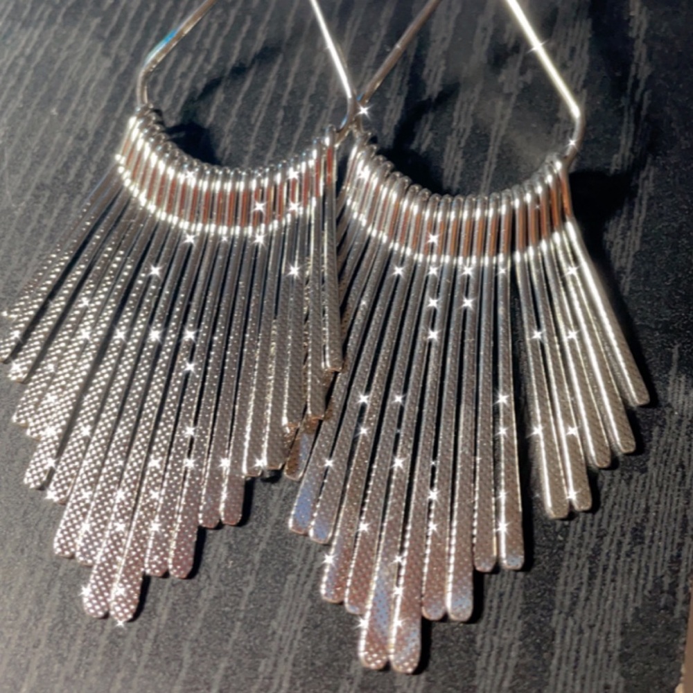 Silver Drop Earrings